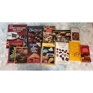Vintage Cookbook Lot of 12 Hershey's Better Homes Gardens Pillsbury Candy Baking